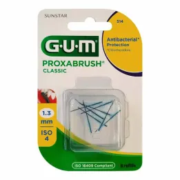 GUM Proxabrush Classic cserekefék, 1,3 mm, 8 darab