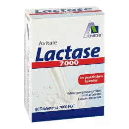 LACTASE 7000 FCC tabletta adagolóban, 80 db