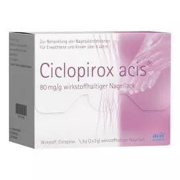 CICLOPIROX acis 80 mg/g hatóanyagú körömlakk, 6 g