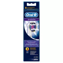 Orális-b ecsetkefék 3D fehér, 3 db