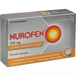NUROFEN 200 mg olvasztó tabletták citrom, 24 db