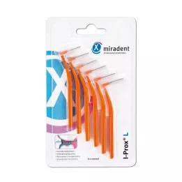 MIRADENT Fogközkefe I-Prox L 0,8 mm narancssárga, 6 db