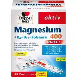 DOPPELHERZ Magnézium+B -vitaminok DIRECT Pellet, 40 db