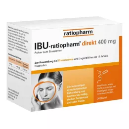 IBU-RATIOPHARM közvetlen 400 mg-os por szájon át, 20 db