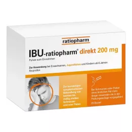 IBU-RATIOPHARM közvetlen 200 mg-os por szájon át, 20 db