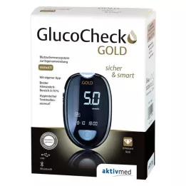 GLUCOCHECK GOLD Vércukormérő készlet mmol/l, 1 db