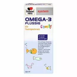 DOPPELHERZ Omega-3 folyékony család rendszer, 250 ml
