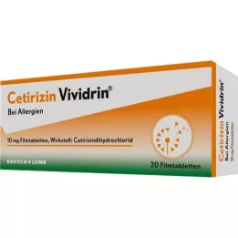 CETIRIZIN Vividrin 10 mg film -bevonatú tabletták, 20 db