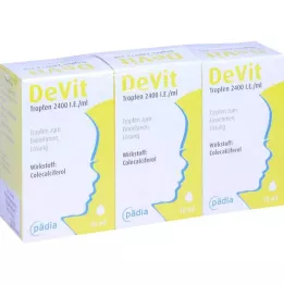 DEVIT Cseppek 2400 NE/ml Orális cseppek, 3X10 ml