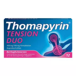 THOMAPYRIN TENSION DUO 400 mg/100 mg filmtabletta, 12 db