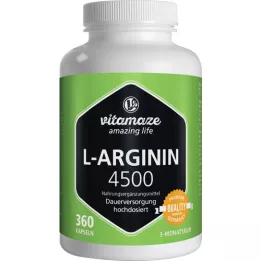 L-ARGININ HOCHDOSIERT 4500 mg kapszula, 360 db