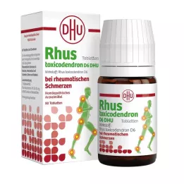 RHUS TOXICODENDRON D 6 tabletta reumás fájdalomra, 80 db