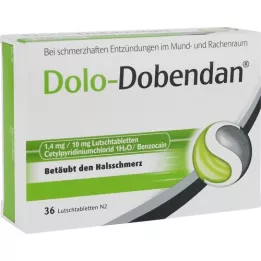 DOLO-DOBENDAN 1,4 mg/10 mg Lollipops, 36 db