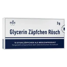 Glicerin kúpok Rösch 3 g székrekedésre, 10 db