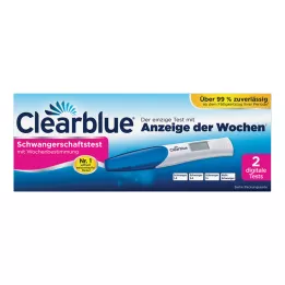 CLEARBLUE Terhességi teszt heti meghatározással, 2 db
