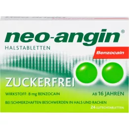 Neo-angin benzokain fél tabletta cukormentes, 24 db