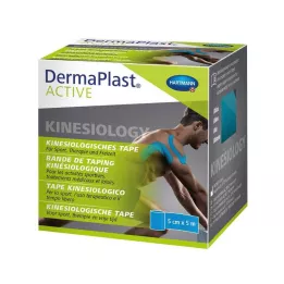 DERMAPLAST Aktív kineziológiai szalag 5 cmx5 m kék, 1 db