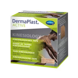 DERMAPLAST Aktív kineziológiai szalag 5 cmx5 m bézs, 1 db