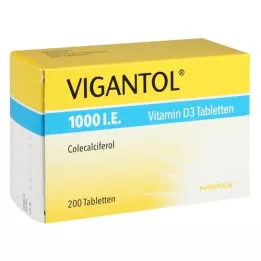 VIGANTOL 1000, azaz D3 -vitamin tabletták, 200 db