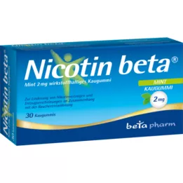 NICOTIN Beta menta 2 mg hatóanyag. Kaugummi, 30 db
