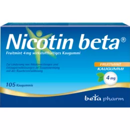 NICOTIN béta Fruitmint 4 mg hatóanyagú rágógumi, 105 db