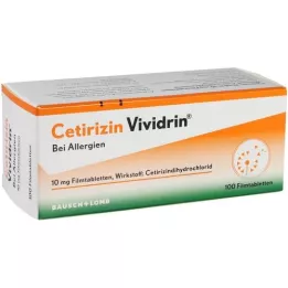 CETIRIZIN Vividrin 10 mg film -bevonatú tabletták, 100 db