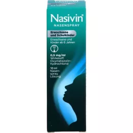 NASIVIN Orrspray felnőtteknek és iskolásoknak, 10 ml