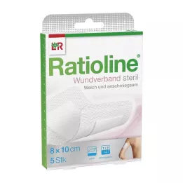 RATIOLINE Sebtapasz 10x8 cm steril, 5 db