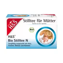 H&amp;S szerves szoptató tea N filtertasak, 20X1,8 g