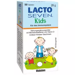 LACTO SEVEN Kids eper-málna ízű tabletta, 50 db