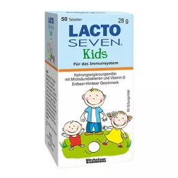 LACTO SEVEN Kids Eper-Málna ízű tabletta, 50 db