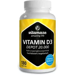 VITAMIN D3 20 000 NE Depot nagy dózisú tabletta, 180 db
