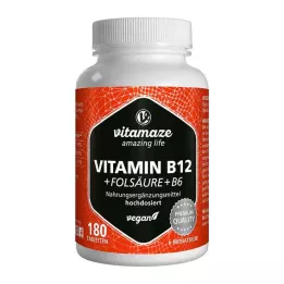 Vitamaze B12-vitamin + folsav + B6, 180 db