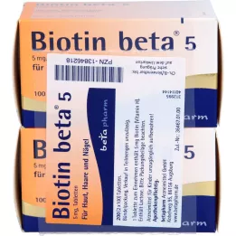 BIOTIN BETA 5 tabletta, 200 db