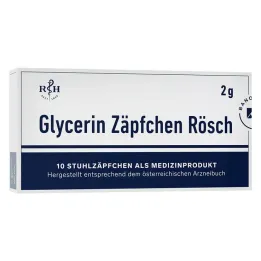 Glicerin kúpok Rösch 2 g székrekedés ellen, 10 db