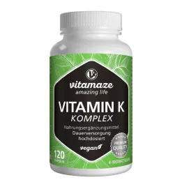 VITAMIN K1+K2 komplex nagy dózisú vegán kapszula, 120 db
