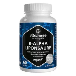 R-ALPHA-LIPONSÄURE 200 mg-os nagy dózisú vegán kapszula, 60 db