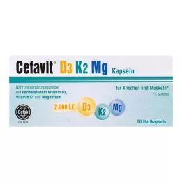 CEFAVIT D3 K2 Mg 2000 NE kemény kapszula, 60 db
