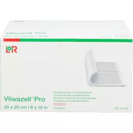 VLIWAZELL Pro szuperabszorbens borogatás steril 20x25 cm, 10 db