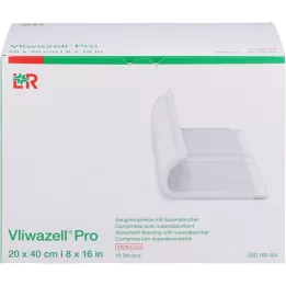 VLIWAZELL Pro szuperabszorbens borogatás steril 20x40 cm, 10 db