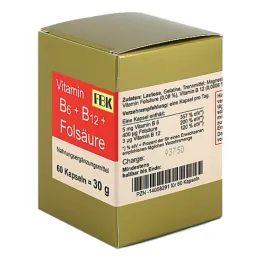 B6 + B12 vitamin + folsav kapszula, 60 db