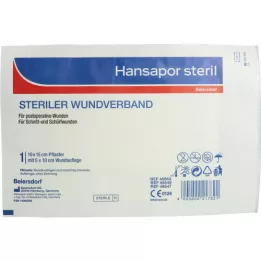 HANSAPOR Steril seb asszociáció 10x15 cm, 1 db