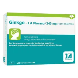 Ginkgo – 1 A Pharma® 240 mg filmtabletta, 120 db