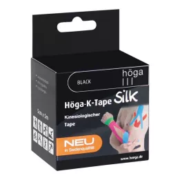 HÖGA-K-TAPE Selyem 5 cmx5 m l.fr.fekete kinesiol.Tape, 1 db