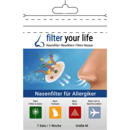 FILTER YOUR LIFE Nasen Filter F.Alergiker Gr.M, 7x2 db