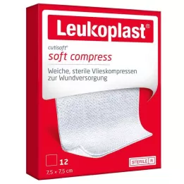 LEUKOPLAST Cutisoft Vlieskompr. 7,5x7,5 cm steril, 12 db