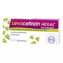 LEVOCETIRIZIN HEXAL allergiára 5 mg filmtabletta, 6 db
