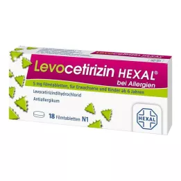 LEVOCETIRIZIN HEXAL allergiára 5 mg filmtabletta, 18 db