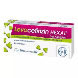 LEVOCETIRIZIN HEXAL allergiára 5 mg filmtabletta, 50 db