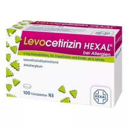 LEVOCETIRIZIN HEXAL allergiára 5 mg filmtabletta, 100 db